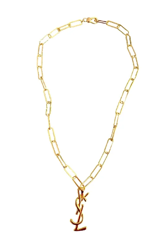 Delicate Chain Necklace-YSL Paperclip Necklace