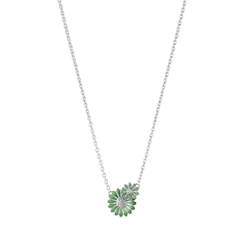 Minimalist Gold Necklace-Daisy x Stine Goya Green Silver Necklace