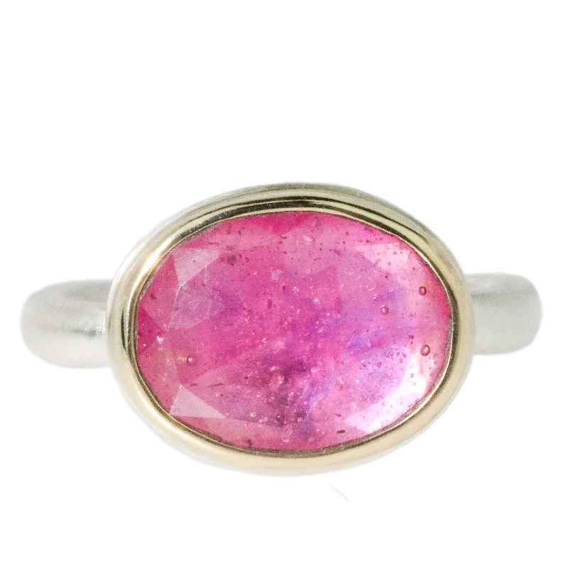 Ruby Engagement Ring-Small African Ruby Ring